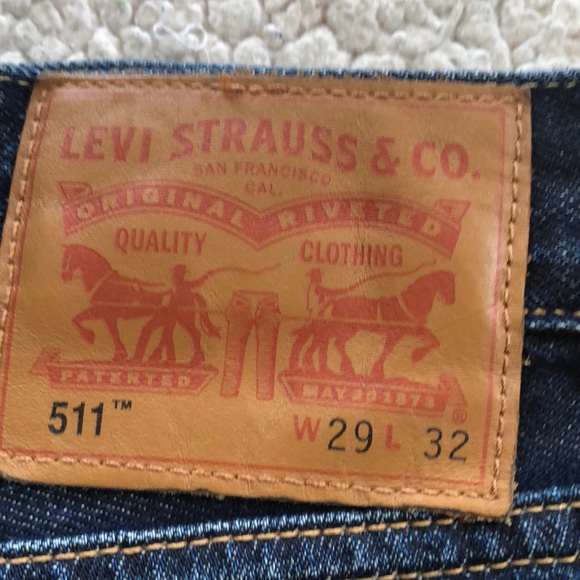 LEVI STRAUSS  & CO. Estilo 511  men pant Sz  29. - Picture 3 of 9